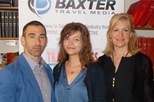 Pictured (l-r) are Kevin Smith, program co-ordinator, Tourism Management, School of Hospitality, Recreation & Tourism, Humber College, Menshikh, and Susan Bowman, vice-president, marketing and industry relations, Transat