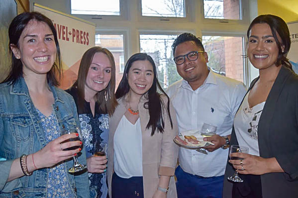 310 Dupont was buzzing on May 3, 2018, as Baxter Media hosted a networking reception for participants of the Baxter Student Ambassador Program